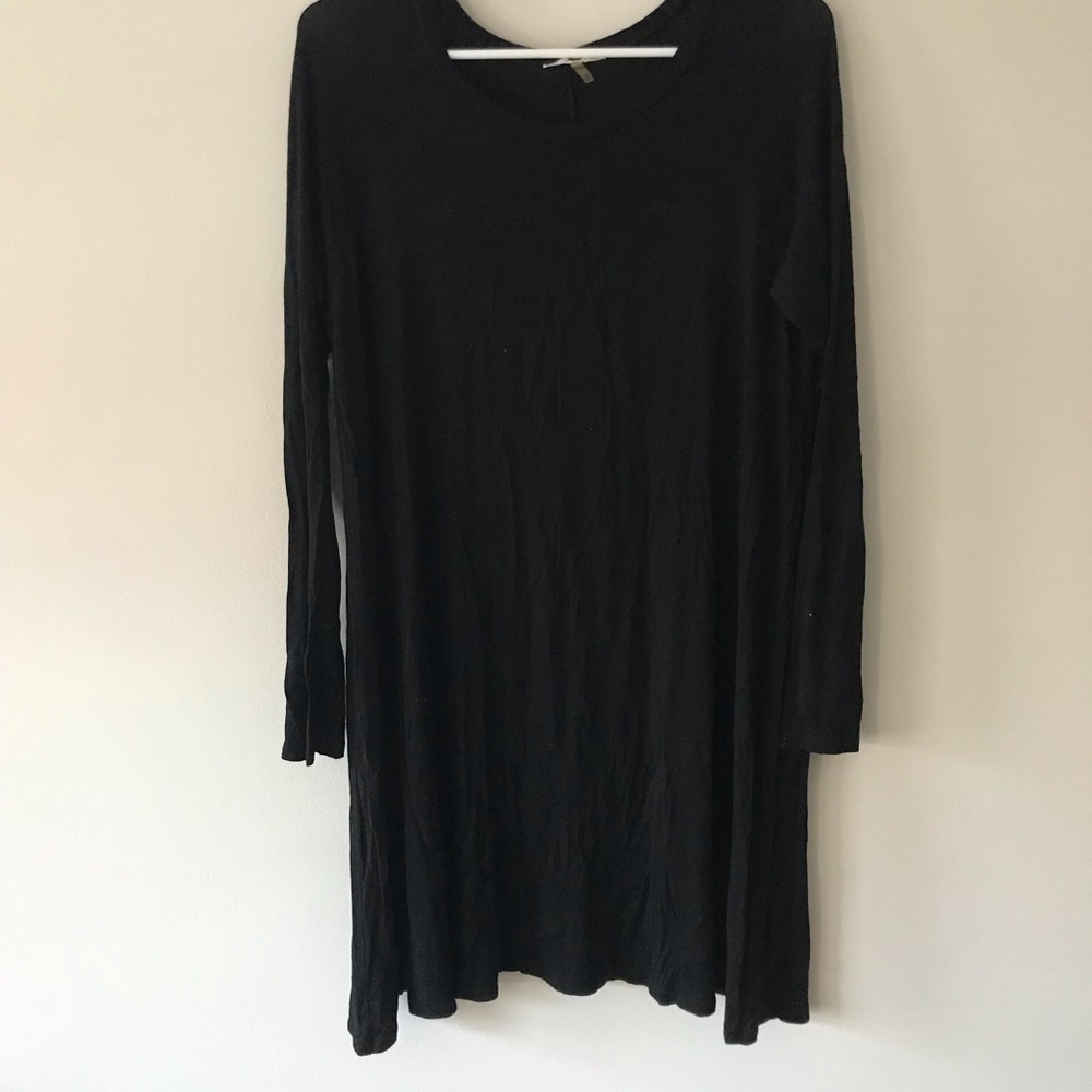 Soprano Long Sleeve Black Dress Size Large